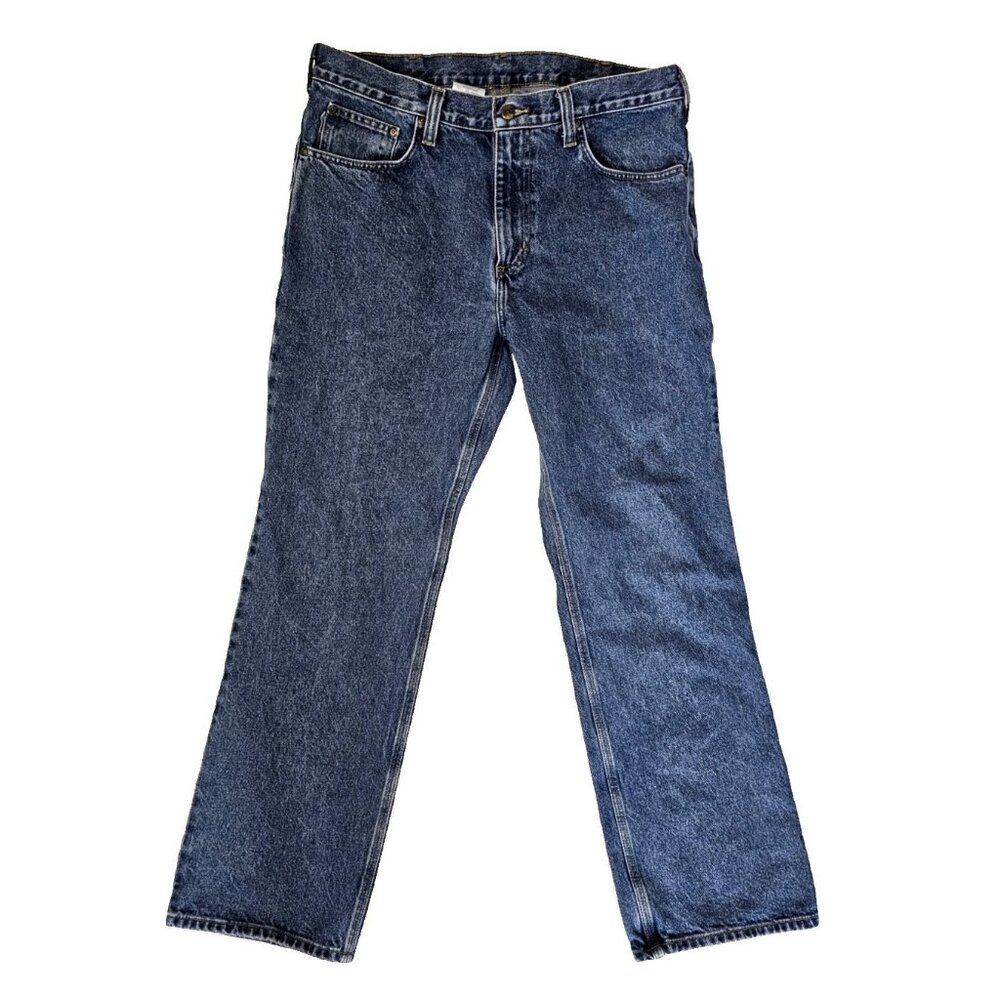 Carhartt Jeans Mens 36x32 Blue Everyday Workwear Outdoor Denim Pants
